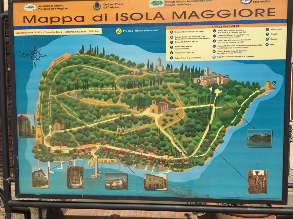 Mappa dell'Isola Maggiore