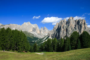 ...oggi è il giorno del Catinaccio... laggiù si scorge un rifugio... è lì che andrò passando per i boschi...