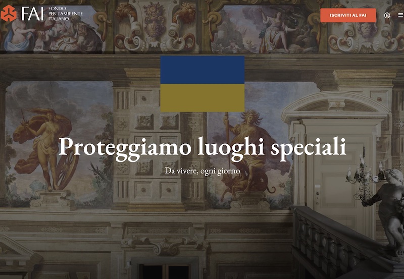 Screenshot del portale Fai